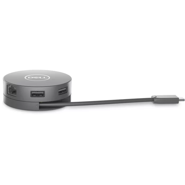 Dell Adapter DA305 - USB-C to Ethernet 10/100/1000 / x2 USB-A 3.1 / x1 USB-C (90W Power Pass Through) / HDMI 2.0 / DP - Image 2