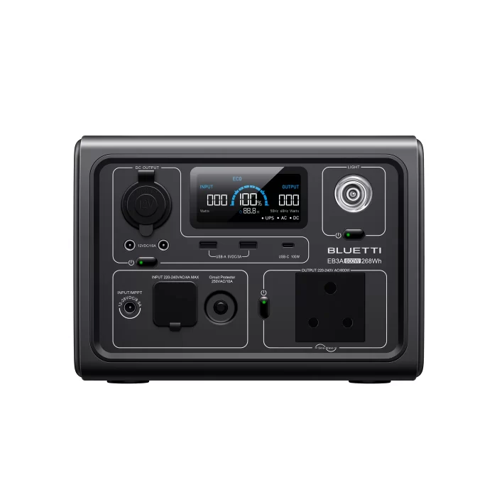 Bluetti EB3A Portable Power Station 600W 268Wh - Image 3