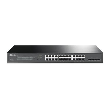 TP-Link Jetstream 28-Port Gbit Smart Switch With 24 X Port PoE+ & 4 X Gbit SFP Slots